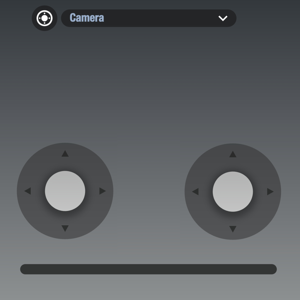PTZ camera control with joysticks (software on-screen pads)