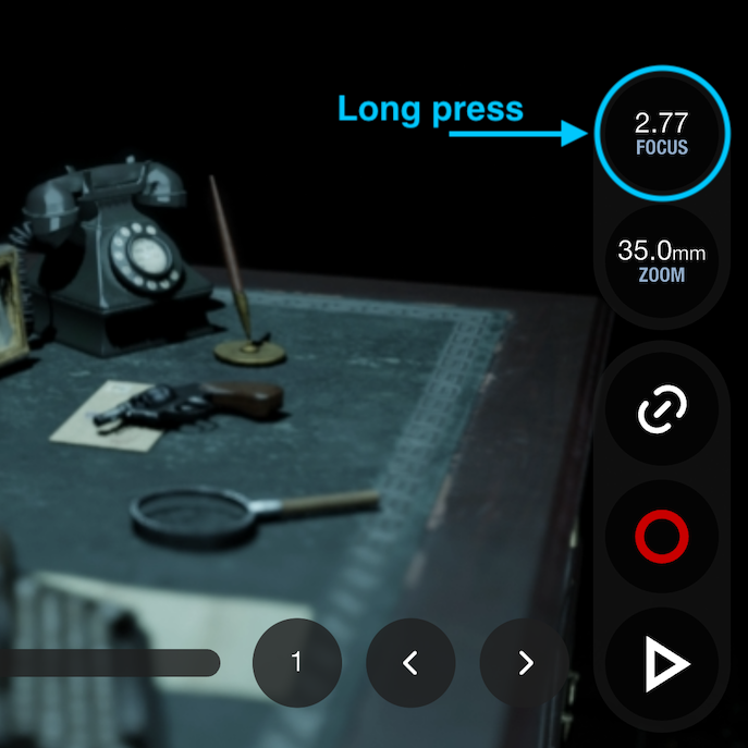 Custom slider long press