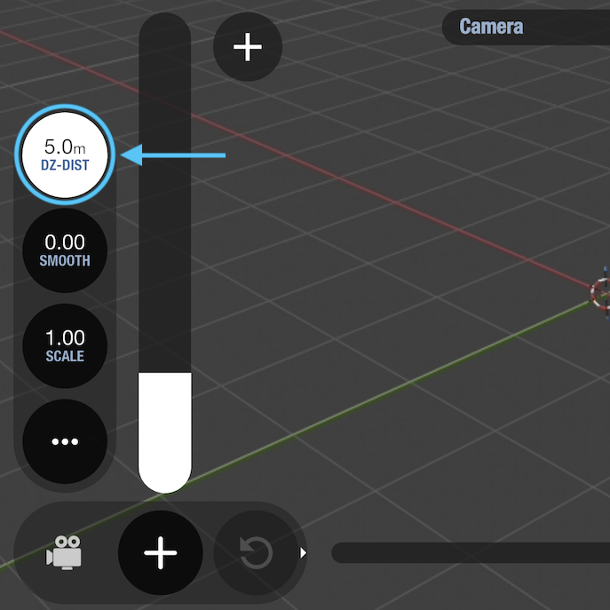 Dolly zoom distance